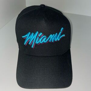 Miami Heat New Era 9FORTY Black Vice Snapback Hat